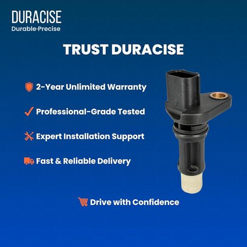 مستشعر موضع العمود المرفقي DURACISE متوافق مع 2008-2025 Honda CR-V، Accord، Civic، Pilot، Odyssey، Crosstour، Ridgeline & 2010-2025 Acura MDX، RDX، TL، TSX، ILX، OEM #37500R40A01، 375005J6A01 in Kuwait