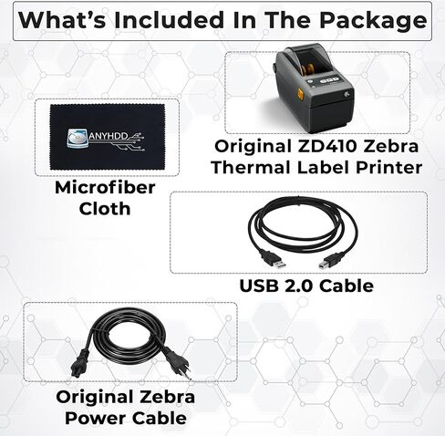 ZD410 Direct Thermal Label Printer for Shipping Barcodes Desktop USB Ethernet Wired Office Use in Kuwait