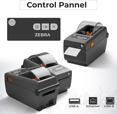 ZD410 Direct Thermal Label Printer for Shipping Barcodes Desktop USB Ethernet Wired Office Use in Kuwait