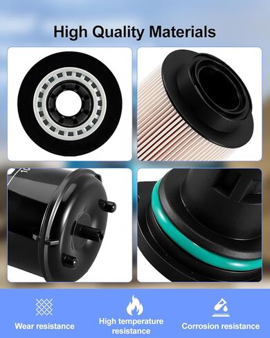 1718534 Filter Service Kit Fit for Paccar MX-13 EPA 17 Replace 1718534PE 1922496 1922496PE 2234788 2234788PE 2277129 1852006 1982821, Centrifugal Oil Filter, Oil Filter, Fuel Filter, Drain Plug in Kuwait