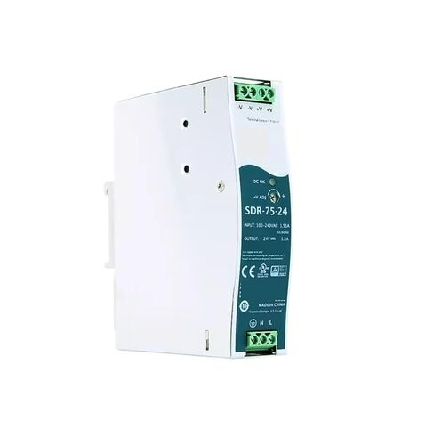 1 قطعة 75 واط إخراج واحد الصناعية DIN السكك الحديدية امدادات الطاقة SDR-75-12 SDR-75-24 SDR-75-48(SDR-75-12) in Kuwait
