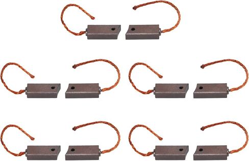Alternator Regulator Brush Set, 10 Pcs Motor Carbon Brush Replacement for Commutator Slip Ring with Metal Copper Material, Fit for RE60 RE72 RE58 9190067005 in Kuwait