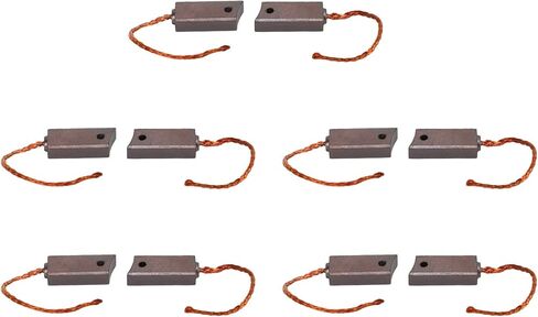 Alternator Regulator Brush Set, 10 Pcs Motor Carbon Brush Replacement for Commutator Slip Ring with Metal Copper Material, Fit for RE60 RE72 RE58 9190067005 in Kuwait