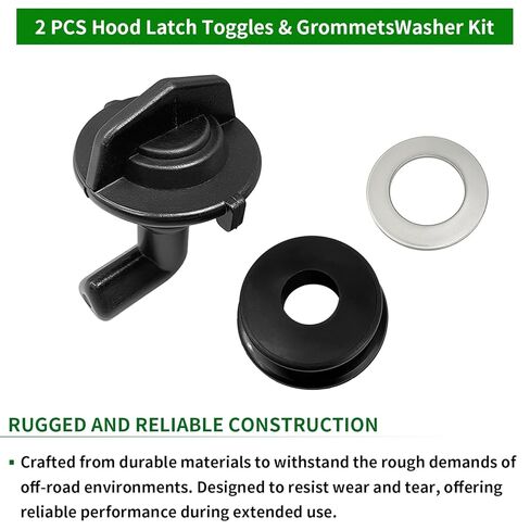 2 PCS Hood Latch Toggles & GrommetsWasher Kit for Polaris RZR 4 800 900 RZR XP 4 900 RZR 4 900 RZR 570 RZR 800 2009-2021 in Kuwait