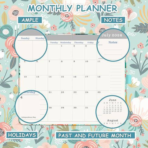 2025-2027 Pocket Planner - 3 Year Monthly Planner 2025-2027, Jan. 2025 to Dec. 2027, Pocket Calendar for Purse with Pen Holder, Bookmarks, 6.3" x 3.7" in Saudi Arabia