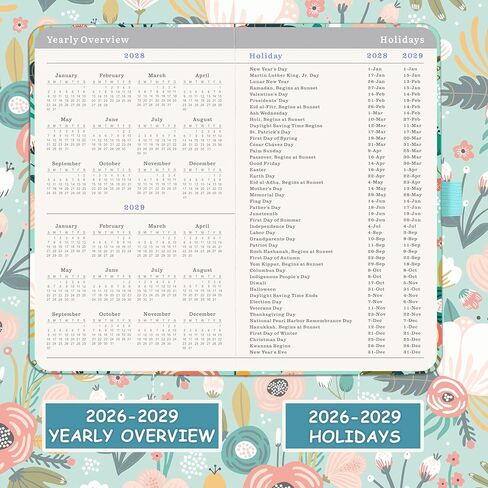 2025-2027 Pocket Planner - 3 Year Monthly Planner 2025-2027, Jan. 2025 to Dec. 2027, Pocket Calendar for Purse with Pen Holder, Bookmarks, 6.3" x 3.7" in Saudi Arabia