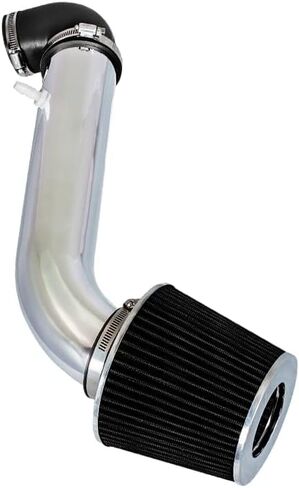 RSG CHROME PIPE with BLACK Short Ram Intake Kit with Filter Compatible For 95-99 Mitsubishi Eclipse 2.0L NT RS GS in Saudi Arabia