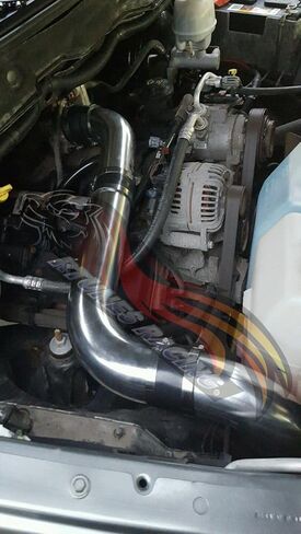 Rtunes Racing Cold Air Intake Kit Filter Combo RED Compatible For 03-08 Ram 1500 2500 3500 Hemi 5.7L V8 (3 Piece) in Kuwait