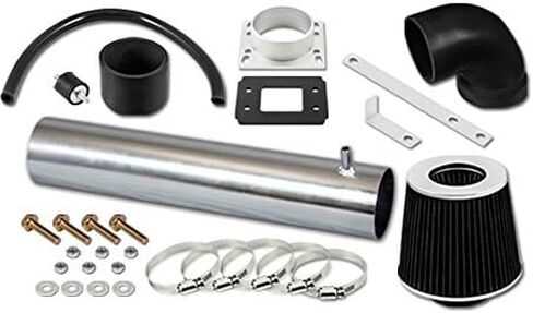 مجموعة مدخل هواء R&L Racing باللون الأسود القصير + فلتر متوافق مع Toyota Pickup 4Runner 2.4L l4 88-95 in Kuwait