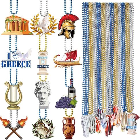 Ecally 36 Pcs Greek Mythology Party Favors Set Helmets Statues Pigeons Boats Vases Owls Felt Themed Gift for Cosplay Greek Mythology Dress up Party Decor in Kuwait