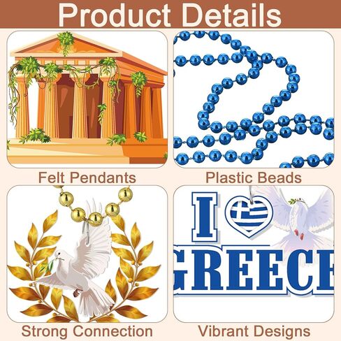 Ecally 36 Pcs Greek Mythology Party Favors Set Helmets Statues Pigeons Boats Vases Owls Felt Themed Gift for Cosplay Greek Mythology Dress up Party Decor in Kuwait