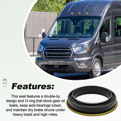 Rear Axle Seal with O-Ring Set Compatible with 1999-2024 F250 F350 Super Duty 2015-2019 Transit 150 250 350 2000-2005 Excursion Replace E5TZ-4A331-A 2C3Z-1177-AA 370247A in Kuwait