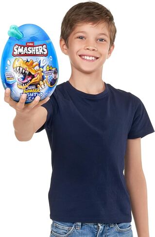 Smashers Mega Jurassic Light Up Ice Age Egg (Spinosaurus) by ZURU – Smashable Dinosaur Toy with 6+ Surprises, Slime & Ice Cube Slime, Light-Up Dino for Kids Ages 3+ in Saudi Arabia