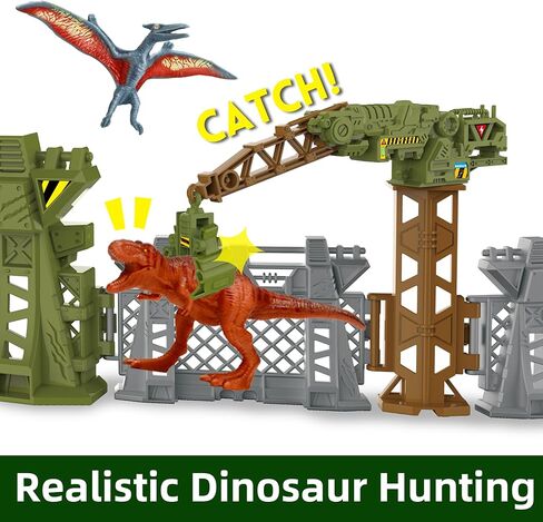 Dinosaur Barrier Playset – Interlocking Buildable Scene Fence for Kids Age 3+, Prehistoric Adventure Toy Dinosaur Figures, Sandbox & Dino Battle Arena, STEM Learning, Family Team Play in Saudi Arabia