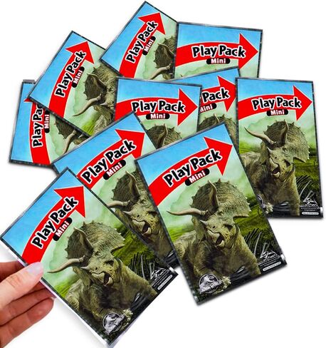 Jurassic World Party Favor Set - Bundle of 24 Dinosaur Grab n Go Play Packs with Mini Coloring Pages, Stickers, More | T-Rex Birthday Party Supplies in Kuwait