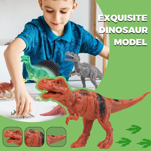 36 Piece Dinosaur Toys for 12 Years Old Boys Gifts, Dinosaur Figures Set for Boys Toy Age 14 Gifts for 14 Year Old Girls in Saudi Arabia