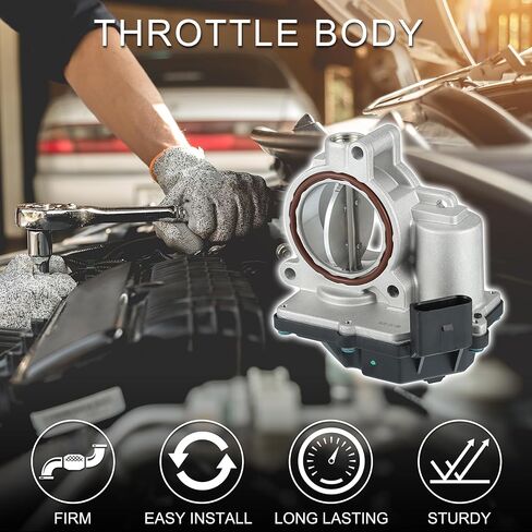 Throttle Body Assembly for A7 Quattro 3.0L V6-Gas 2014 No.057-128-063-D/057-128-063-G | Throttle Body Actuator Silver Tone 1 Pcs in Kuwait