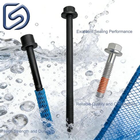 ES71334 Engine Cylinder Head Bolt Set Compatible with Isuzu I-280 I-290 I-350 I-370 Ascender,Saab 9-7X,Buick Rainier,Chevy Colorado Trailblazer,Hummer H3 H3T, GMC Canyon Envoy Replaces 11609709 in Kuwait