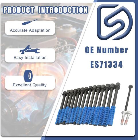 ES71334 Engine Cylinder Head Bolt Set Compatible with Isuzu I-280 I-290 I-350 I-370 Ascender,Saab 9-7X,Buick Rainier,Chevy Colorado Trailblazer,Hummer H3 H3T, GMC Canyon Envoy Replaces 11609709 in Kuwait