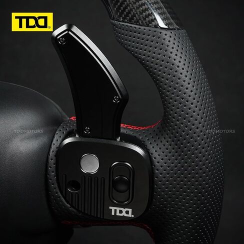 TDD LED Carbon Fiber Magnetic Paddle Shifters for Dodge Challenger Charger,fit for Jeep Grand Cherokee Durango and Chrysler 300 SRT Hellcat, RPM Light Display, Steering Wheel Accessories in Saudi Arabia