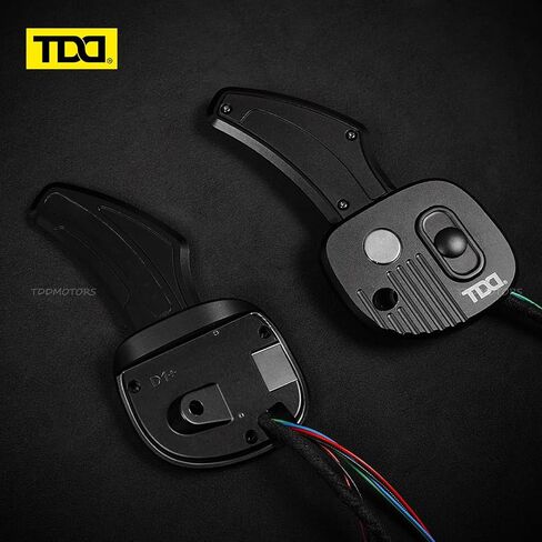TDD LED Carbon Fiber Magnetic Paddle Shifters for Dodge Challenger Charger,fit for Jeep Grand Cherokee Durango and Chrysler 300 SRT Hellcat, RPM Light Display, Steering Wheel Accessories in Saudi Arabia