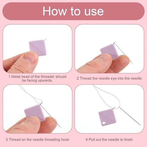 Needle Threader for Hand Sewing, 15PCS Plastic Embroidery Needle Threader Upgraded Automatic Sewing Machine Needles Threaders Tool for All Needles Sizes Sewing-Machine Crafting, 3 Style in Kuwait