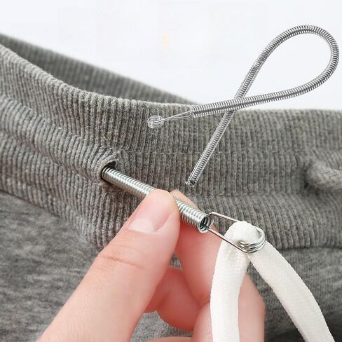 2 Pack Spring-Loaded Universal Rope Threader - Efficient Durable Tool for Home Sewing & Elastic Waistband Projects in Kuwait