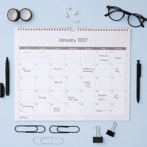 Blue Sky 2027 Monthly Wall Calendar, January 2027 - December 2027, Durable Twin Wire Binding, 15" x 12", Perfect For Home, Office And Classrooms, Enterprise in Kuwait