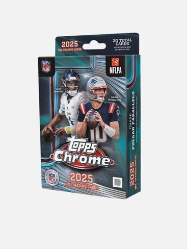 2025 Topps Chrome Football - Factory Sealed - Hanger Box (20 Cards) Pulsar Parallels in Kuwait