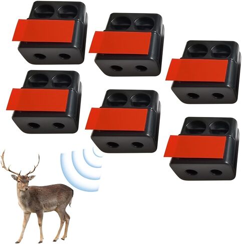 6pcs Deer Whistles for Car,ABS Self-Adhesive Automotive Deer Warning Whistle Device,Deers Horn Deers Alarm Road Safety Horn Device Animal Alert Whistle for Vehicles Motorcycle in Kuwait