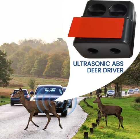 6pcs Deer Whistles for Car,ABS Self-Adhesive Automotive Deer Warning Whistle Device,Deers Horn Deers Alarm Road Safety Horn Device Animal Alert Whistle for Vehicles Motorcycle in Kuwait