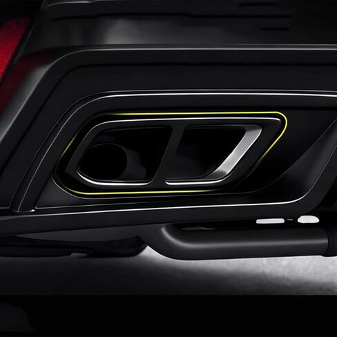 L2R for Honda CRV CR-V (2023-2026) Tail Pipe Mufflers Exhaust End Tip Cover Trim Overlay Decoration Glossy Black Stainless Steel Car Exterior Accessories 2 PCS Only for Sport/Sport-L Hybrid in Saudi Arabia