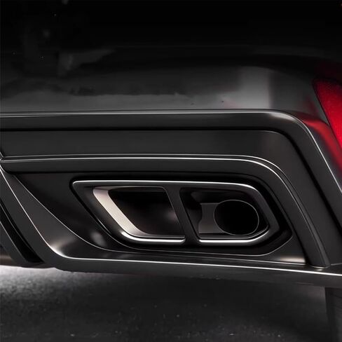 L2R for Honda CRV CR-V (2023-2026) Tail Pipe Mufflers Exhaust End Tip Cover Trim Overlay Decoration Glossy Black Stainless Steel Car Exterior Accessories 2 PCS Only for Sport/Sport-L Hybrid in Saudi Arabia
