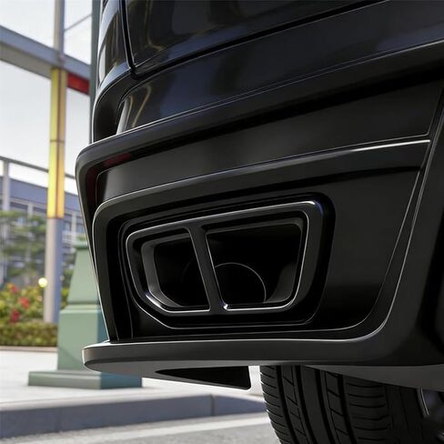 L2R for Honda CRV CR-V (2023-2026) Tail Pipe Mufflers Exhaust End Tip Cover Trim Overlay Decoration Glossy Black Stainless Steel Car Exterior Accessories 2 PCS Only for Sport/Sport-L Hybrid in Saudi Arabia