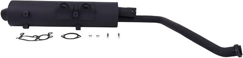 Muffler Assembly 18087-1178 Compatible with Kawasaki Prairie Brute Force 650 700 KVF650A KVF650B KVF650D KVF700A KVF700B KVF700D 4X4 18087-1148 18087-0077 180870077 in Kuwait