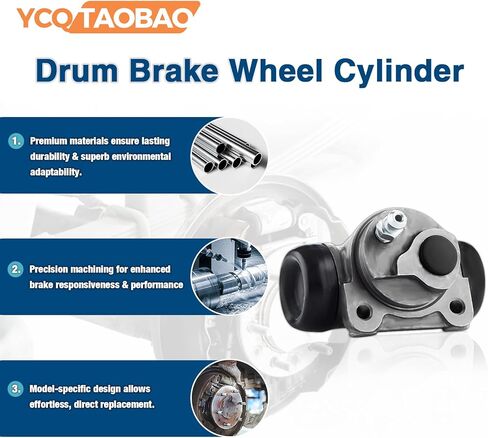 2Pcs Front Wheel Cylinder,Drum Brake Wheel Cylinder,Brake Cylinder Kit Replacement YCQTaoBao Compatible with Chevrolet Corvair 1960 Compatible with Chevrolet Corvair 1961 in Kuwait