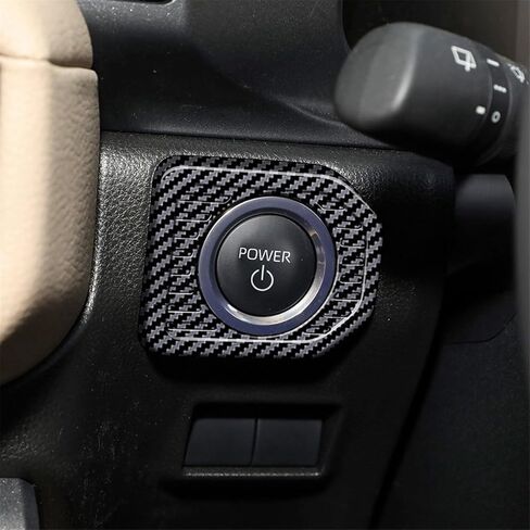 Car Engine Start Stop Ignition Switch Trim Frame for Toyota Prado LC250 2024 Car Interior Accessories RHD,A in Saudi Arabia