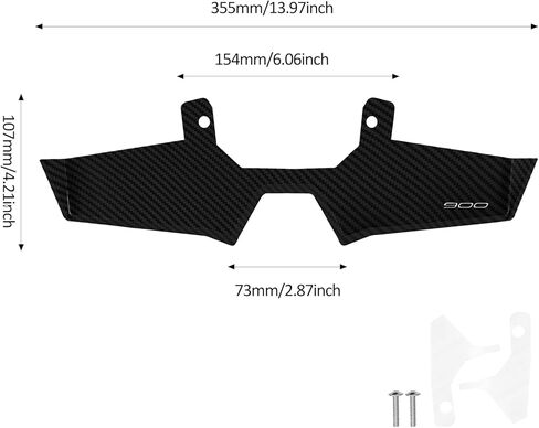 for Z900 Z900 SE Z 900 2025 2026 Motorcycle Front Fairing Winglet Aerodynamic Spoiler Beak Nose Cone Extension Fixed Wing Kit(Carbon Fiber) in Kuwait
