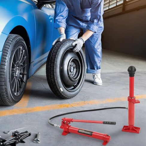10 Ton Porta Power Hydraulic Kit, Porta Power Hydraulic Car Floor Jack Ram Auto Body Frame Repair Kit Tools for Loadhandler Truck Bed Unloader Farm Hydraulic Equipment Construction 20000 lbs Capacity in Saudi Arabia