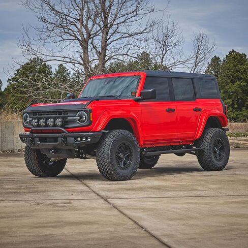 Rough Country HT-Series Power Running Boards for Ford Bronco (2021-2026) 4 Door – 6" Electric Retractable Steps w/LED in Kuwait