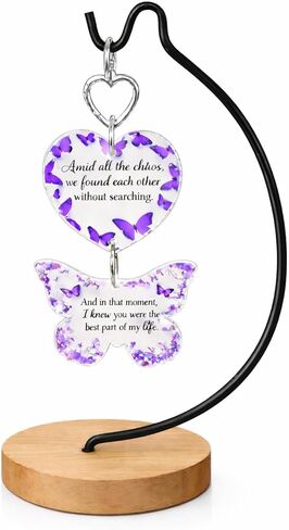 Butterfly Keepsake Gift for Her – Romantic Gift for Girlfriend, Wife or Partner – Anniversary, Valentine’s Day – ‘You’re the Best Part of My Life’ – Bestie,Friend, Coworker, Christmas,Keepsake Decor in Kuwait