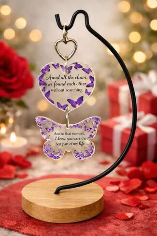 Butterfly Keepsake Gift for Her – Romantic Gift for Girlfriend, Wife or Partner – Anniversary, Valentine’s Day – ‘You’re the Best Part of My Life’ – Bestie,Friend, Coworker, Christmas,Keepsake Decor in Kuwait