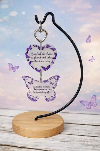 Butterfly Keepsake Gift for Her – Romantic Gift for Girlfriend, Wife or Partner – Anniversary, Valentine’s Day – ‘You’re the Best Part of My Life’ – Bestie,Friend, Coworker, Christmas,Keepsake Decor in Kuwait