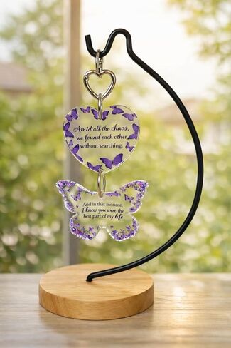 Butterfly Keepsake Gift for Her – Romantic Gift for Girlfriend, Wife or Partner – Anniversary, Valentine’s Day – ‘You’re the Best Part of My Life’ – Bestie,Friend, Coworker, Christmas,Keepsake Decor in Kuwait
