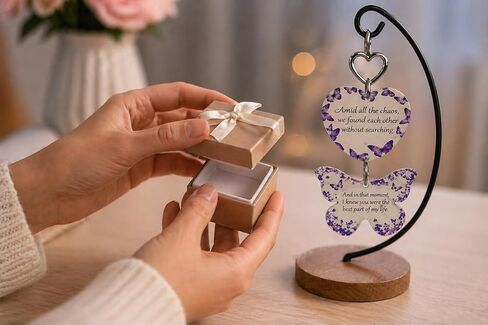 Butterfly Keepsake Gift for Her – Romantic Gift for Girlfriend, Wife or Partner – Anniversary, Valentine’s Day – ‘You’re the Best Part of My Life’ – Bestie,Friend, Coworker, Christmas,Keepsake Decor in Kuwait
