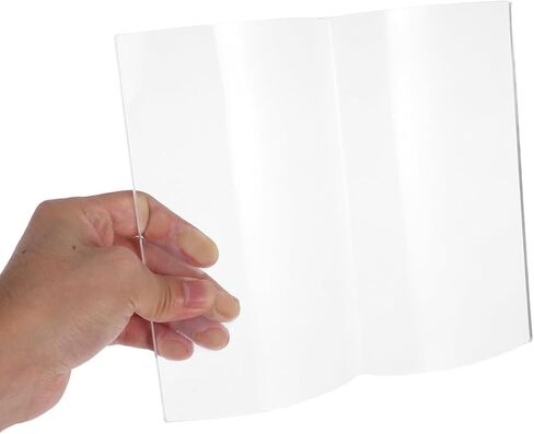 حامل صفحة وزن الكتاب على شكل مروحة من الأكريليك الشفاف من HOMSFOU، حامل صفحة خفيف الوزن لكتب الطبخ والكتب المدرسية والخط، حامل قراءة آمن ومزخرف لديكور مكتب المكتب، 8.3 × 7.3 بوصة in Kuwait