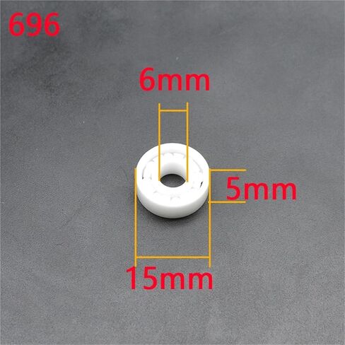 1Pcs Full Ceramic Ball Bearing Ball Bearing Zirconia Bearing 608 683 684 685 686 687 688 69(696 6x15x5mm) in Kuwait