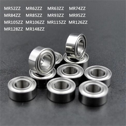 10pcs Bearings Strong Nail MR52ZZ MR74ZZ MR84ZZ MR85ZZ MR93ZZ MR95ZZ MR105ZZ MR106ZZ MR115ZZ MR126ZZ MR128ZZ MR148ZZ(MR62ZZ 2x6x2.5mm) in Kuwait