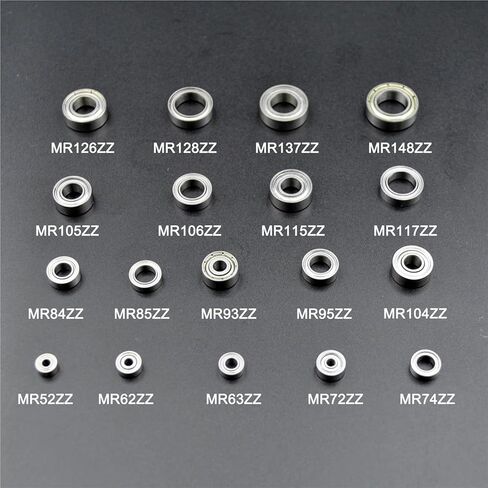 10pcs Bearings Strong Nail MR52ZZ MR74ZZ MR84ZZ MR85ZZ MR93ZZ MR95ZZ MR105ZZ MR106ZZ MR115ZZ MR126ZZ MR128ZZ MR148ZZ(MR62ZZ 2x6x2.5mm) in Kuwait