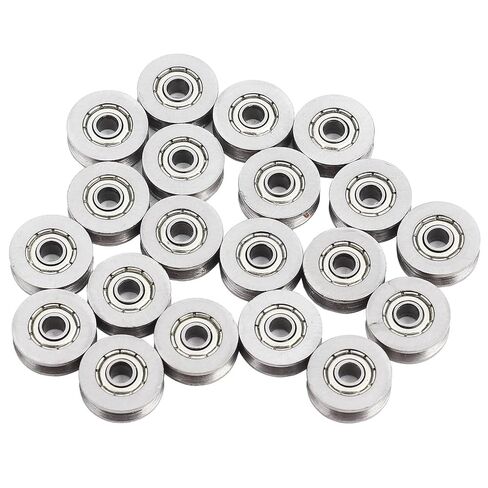 V623ZZ V Ball Bearing Pulley for Rail Track Linear Motion System 3x12x4mm V Bearing in Kuwait